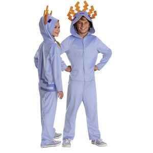 Disguise Kids Minecraft Axolotl Hooded Child Costume Jumpsuit Medium 7-8 NEW!